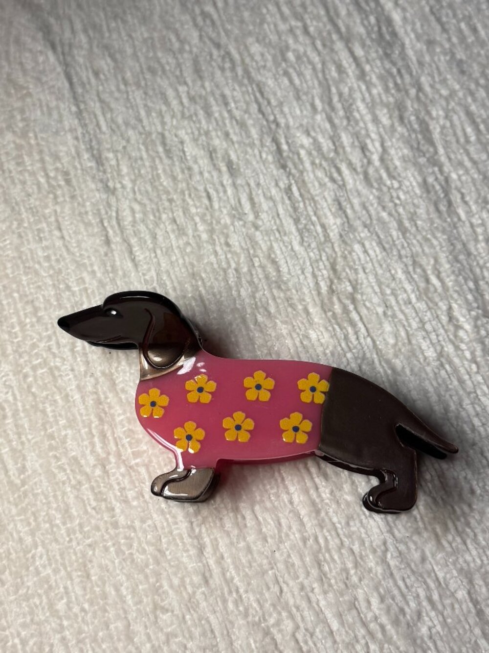 RAINBOW UNICORN BIRTHDAY SURPRISE DACHSHUND CLAW CLIP